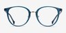 Shelby Teal Acetate-metalEyeglass Frames from EyeBuyDirect, Front View