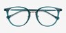 Shelby Teal Acetate-metalEyeglass Frames from EyeBuyDirect, Closed View