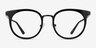 Murphy Black Acetate-metalEyeglass Frames from EyeBuyDirect, Front View