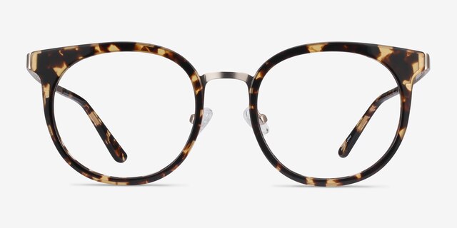 Murphy Tortoise Acetate-metalEyeglass Frames from EyeBuyDirect, Front View