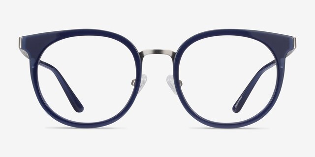 Murphy Navy Acetate-metalEyeglass Frames from EyeBuyDirect, Front View