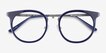 Murphy Navy Acetate, MetalEyeglass Frames from EyeBuyDirect, Closed View