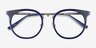 Murphy Navy Acetate-metalEyeglass Frames from EyeBuyDirect, Closed View