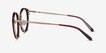 Jezzie Burgundy & Gold Acetate, MetalEyeglass Frames from EyeBuyDirect, Side View