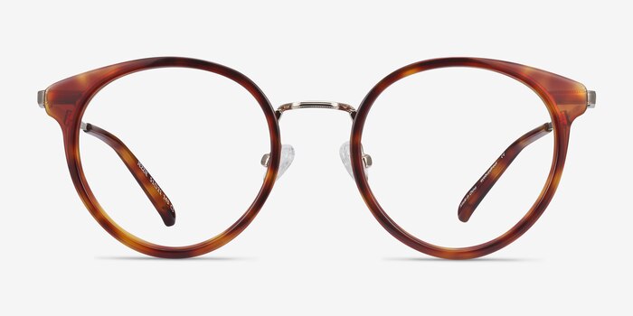 Jezzie Tortoise & Gold Acetate-metal Eyeglass Frames from EyeBuyDirect