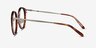 Jezzie Tortoise & Gold Acetate-metalEyeglass Frames from EyeBuyDirect, Side View