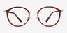 Colman Coffee Acetate-metalEyeglass Frames from EyeBuyDirect, Front View