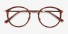 Colman Coffee Acetate-metalEyeglass Frames from EyeBuyDirect, Closed View