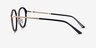 Colman Black Acetate-metalEyeglass Frames from EyeBuyDirect, Side View