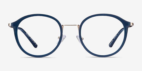 Colman Navy Acetate-metal Eyeglass Frames