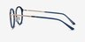 Colman Navy Acetate-metalEyeglass Frames from EyeBuyDirect, Side View