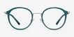 Colman Green Acetate, MetalEyeglass Frames from EyeBuyDirect, Front View