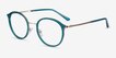 Colman Green Acetate, MetalEyeglass Frames from EyeBuyDirect, Angle View