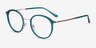 Colman Green Acetate-metalEyeglass Frames from EyeBuyDirect, Angle View