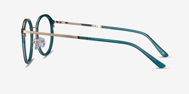 Colman Green Acetate-metalEyeglass Frames from EyeBuyDirect, Side View