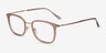 Barnaby Clear Brown Acetate-metalEyeglass Frames from EyeBuyDirect, Angle View