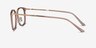 Barnaby Clear Brown Acetate-metalEyeglass Frames from EyeBuyDirect, Side View