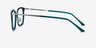 Barnaby Teal Acetate-metalMontures de lunettes de vue d'EyeBuyDirect, Vue de Côté