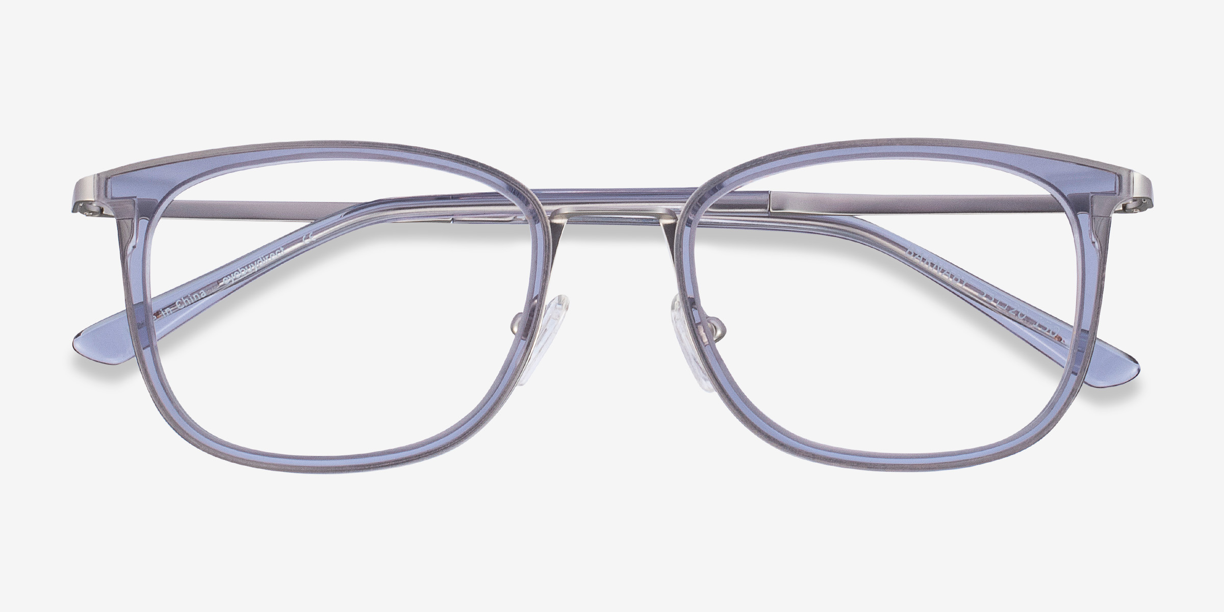 Barnaby Rectangle Gray Glasses for Men | Eyebuydirect