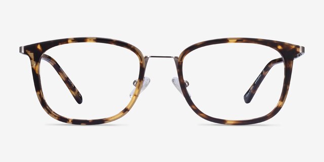 Barnaby Tortoise Acetate-metalEyeglass Frames from EyeBuyDirect, Front View