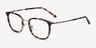 Barnaby Tortoise Acetate-metalEyeglass Frames from EyeBuyDirect, Angle View