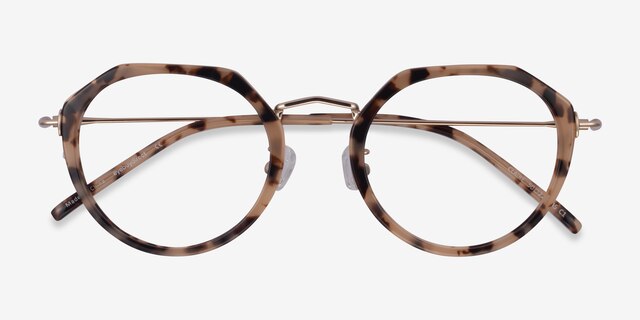Claire Ivory Tortoise AcetateEyeglass Frames from EyeBuyDirect, Closed View