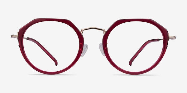 Claire Raspberry  Gold Acétate Montures de lunettes de vue