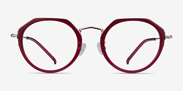 Claire Raspberry  Gold Acetate Eyeglass Frames