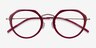 Claire Raspberry  Gold AcetateEyeglass Frames from EyeBuyDirect, Closed View