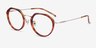 Claire Tortoise  Gold AcetateEyeglass Frames from EyeBuyDirect, Angle View