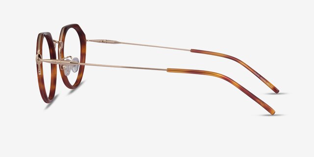 Claire Tortoise  Gold AcetateEyeglass Frames from EyeBuyDirect, Side View