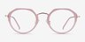 Claire Pink  Rose Gold AcetateEyeglass Frames from EyeBuyDirect, Front View