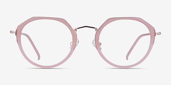 Claire Pink  Rose Gold Acetate Eyeglass Frames