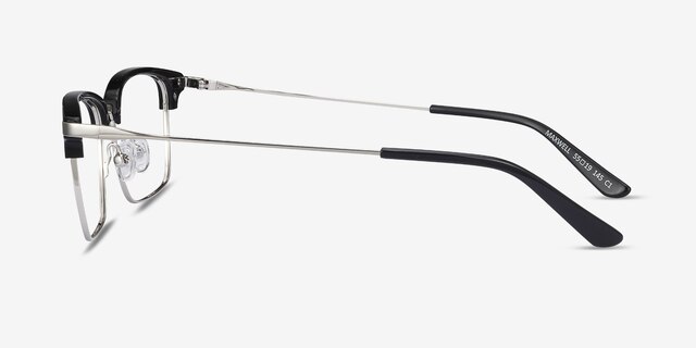 Maxwell Black Acetate-metalEyeglass Frames from EyeBuyDirect, Side View