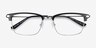 Maxwell Black Acetate-metalEyeglass Frames from EyeBuyDirect, Closed View