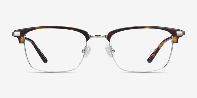 Maxwell Tortoise Acetate-metalEyeglass Frames from EyeBuyDirect, Front View