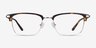 Maxwell Tortoise Acetate-metalEyeglass Frames from EyeBuyDirect, Front View