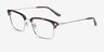 Maxwell Tortoise Acetate-metalEyeglass Frames from EyeBuyDirect, Angle View