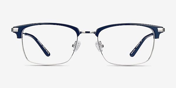 Maxwell Navy Acetate-metal Eyeglass Frames