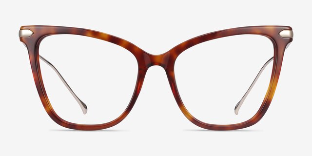Domy Tortoise Acetate-metalEyeglass Frames from EyeBuyDirect, Front View