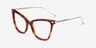 Domy Tortoise Acetate-metalEyeglass Frames from EyeBuyDirect, Angle View