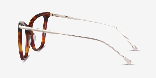 Domy Tortoise Acetate-metalEyeglass Frames from EyeBuyDirect, Side View