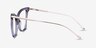Domy Clear Purple Acetate-metalMontures de lunettes de vue d'EyeBuyDirect, Vue de Côté