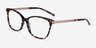 Ashley Tortoise Acetate-metalEyeglass Frames from EyeBuyDirect, Angle View