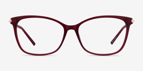 Ashley Burgundy Acetate-metal Montures de lunettes de vue