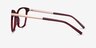 Ashley Burgundy Acetate-metalEyeglass Frames from EyeBuyDirect, Side View