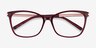 Ashley Burgundy Acetate-metalEyeglass Frames from EyeBuyDirect, Closed View