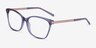 Ashley Violet Acetate-metalMontures de lunettes de vue d'EyeBuyDirect, Vue d'Angle