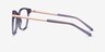 Ashley Violet Acetate-metalMontures de lunettes de vue d'EyeBuyDirect, Vue de Côté