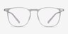 Avery Clear Plastic-metalEyeglass Frames from EyeBuyDirect, Front View